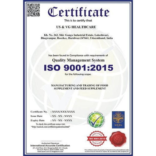 Iso 9001 version 2015 certification